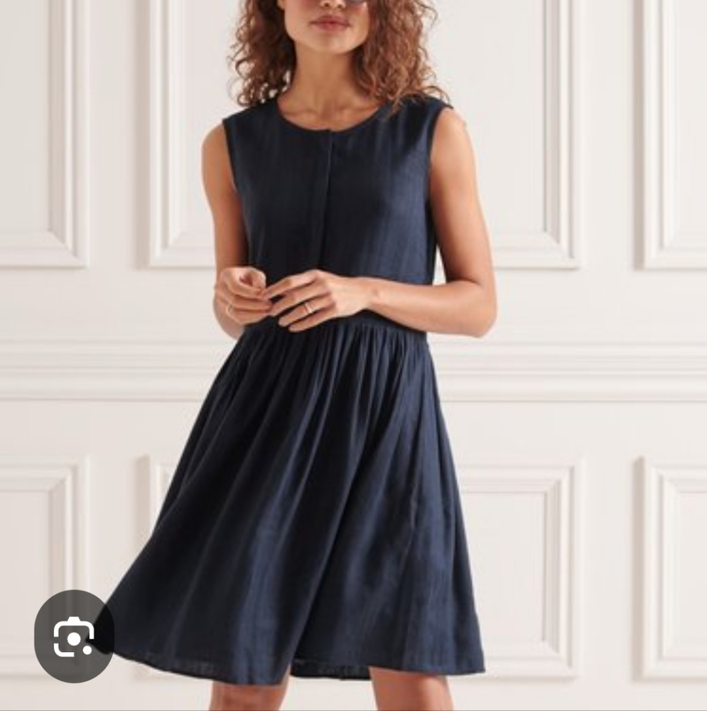 NWT Tory Burch Blue Silk Blend Dress Size 10